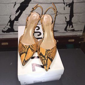 Schutz Maysha Snake Print Pump